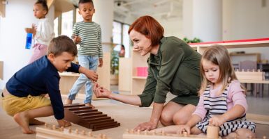 material montessori para la estimulación sensorial